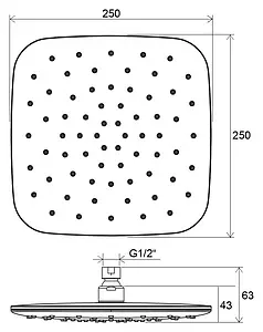 Лейка верхнего душа Ravak 983.10 белый/хром X07P347 Лейка верхнего душа Ravak 983.10 белый/хром X07P347, 2