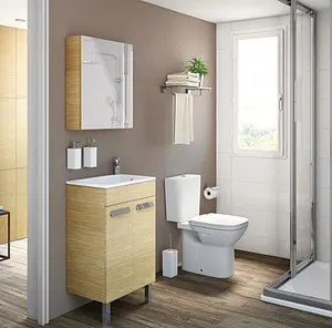 Унитаз-компакт Roca Debba белый 34299700Y+34199100Y Унитаз-компакт Roca Debba белый 34299700Y+34199100Y, 4