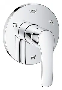 Вентиль переключающий на 3 потребителя Grohe Eurosmart хром 19972002 Вентиль переключающий на 3 потребителя Grohe Eurosmart хром 19972002, 1
