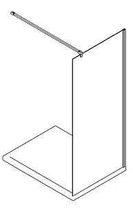 Душевое ограждение 900мм прозрачное стекло Roltechnik Walk Pro WALK PRO/900 4000684 Душевое ограждение 900мм прозрачное стекло Roltechnik Walk Pro WALK PRO/900 4000684, 3