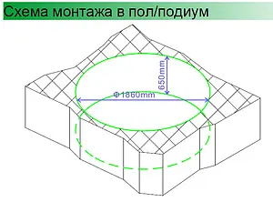 Ванна акриловая с гидромассажем Gemy 190x190 G9090 K Ванна акриловая с гидромассажем Gemy 190x190 G9090 K, 5