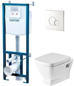 Комплект 5 в 1 Santek Нео 1WH501543 с кнопкой хром глянцевый Комплект 5 в 1 Santek Нео 1WH501543 с кнопкой хром глянцевый, 1