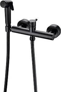 Гигиенический душ со смесителем Bravat чёрный матовый D9141BW-RUS Гигиенический душ со смесителем Bravat чёрный матовый D9141BW-RUS, 1