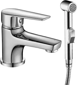 Смеситель для раковины с гигиеническим душем Rossinka хром S35-15 Смеситель для раковины с гигиеническим душем Rossinka хром S35-15, 1