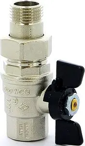 Кран шаровый с американкой ½"в x ½"н Bugatti Oregon 03220027 Кран шаровый с американкой ½"в x ½"н Bugatti Oregon 03220027, 4