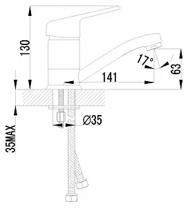 Смеситель для раковины Lemark Luna хром LM4107C Смеситель для раковины Lemark Luna хром LM4107C, 2