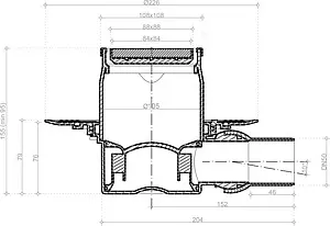 Трап горизонтальный Set Pestan Confluo Standart Dry 1 White Glass 100x100мм 13000104 Трап горизонтальный Set Pestan Confluo Standart Dry 1 White Glass 100x100мм 13000104, 2