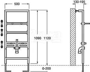 Инсталляция для раковины Roca Duplo 890093000 Инсталляция для раковины Roca Duplo 890093000, 2