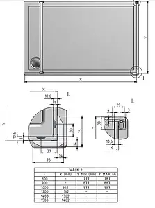 Душевое ограждение 1000x800мм прозрачное стекло Roltechnik Walk WALK F/1000/800 939-1000800-00-02 Душевое ограждение 1000x800мм прозрачное стекло Roltechnik Walk WALK F/1000/800 939-1000800-00-02, 2
