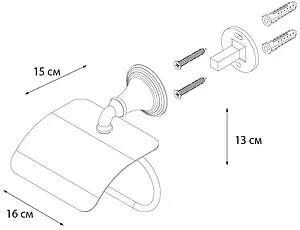 Держатель туалетной бумаги Fixsen Best хром FX-71610 Держатель туалетной бумаги Fixsen Best хром FX-71610, 3