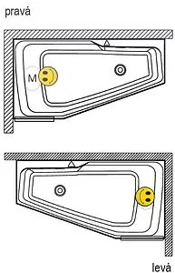 Ванна акриловая Riho Space 160x75 R B111001005 Ванна акриловая Riho Space 160x75 R B111001005, 4