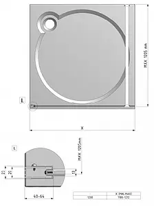 Душевое ограждение 1200мм прозрачное стекло Roltechnik Exclusive Line ECWALK/1200 black elox 585-1200000-05-02 Душевое ограждение 1200мм прозрачное стекло Roltechnik Exclusive Line ECWALK/1200 black elox 585-1200000-05-02, 2