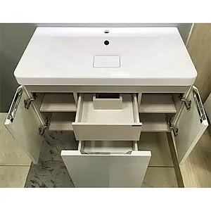 Тумба-умывальник подвесная Aquaton Шерилл 85 белый 1A2088K1SH010 Тумба-умывальник подвесная Aquaton Шерилл 85 белый 1A2088K1SH010, 4