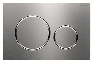 Клавиша смыва для унитаза Geberit Sigma 20 115.882.SN.1 кнопки/матовый нерж. сталь, кольца/полированная нерж. сталь Клавиша смыва для унитаза Geberit Sigma 20 115.882.SN.1 кнопки/матовый нерж. сталь, кольца/полированная нерж. сталь, 1