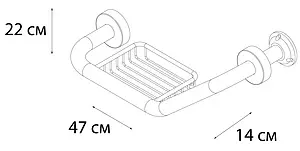 Поручень Fixsen Hotel хром FX-31018 Поручень Fixsen Hotel хром FX-31018, 3