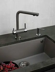 Дозатор Omoikiri OM-02-GM вороненая сталь 4995006 Дозатор Omoikiri OM-02-GM вороненая сталь 4995006, 3