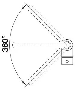 Смеситель для кухни Blanco Mili хром 524212 Смеситель для кухни Blanco Mili хром 524212, 3