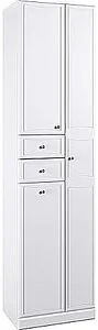 Шкаф-пенал напольный двухстворчатый с бельевой корзиной Aqwella Barcelona 50 белый Ba.05.05 Шкаф-пенал напольный двухстворчатый с бельевой корзиной Aqwella Barcelona 50 белый Ba.05.05, 1
