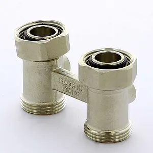 Узел нижнего подключения радиатора прямой ¾"ек x ¾"ек Tiemme 3390001 Узел нижнего подключения радиатора прямой ¾"ек x ¾"ек Tiemme 3390001, 4