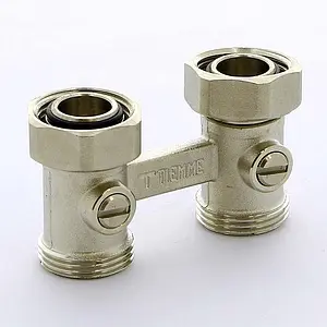 Узел нижнего подключения радиатора прямой ¾"ек x ¾"ек Tiemme 3390001 Узел нижнего подключения радиатора прямой ¾"ек x ¾"ек Tiemme 3390001, 3