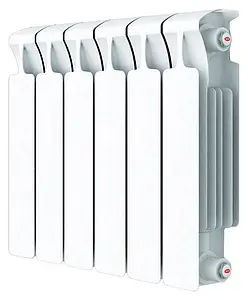 Радиатор биметаллический 6 секций нижнее правое подключение Rifar Monolit Ventil 500 белый RMVR50006 Радиатор биметаллический 6 секций нижнее правое подключение Rifar Monolit Ventil 500 белый RMVR50006, 1