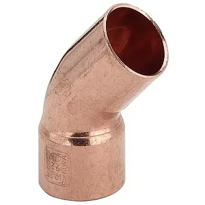 Отвод пайка однораструбный 15мм угол 45° Viega 95040 100292 Отвод пайка однораструбный 15мм угол 45° Viega 95040 100292, 1