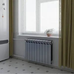 Радиатор биметаллический 14 секции Rifar Monolit 500 серый RM50014 tit Радиатор биметаллический 14 секции Rifar Monolit 500 серый RM50014 tit, 5