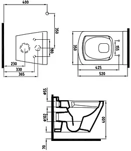 Унитаз подвесной безободковый с функцией биде и встроенным смесителем Bien Neptun белый NPKA052N1VE0W5000 Унитаз подвесной безободковый с функцией биде и встроенным смесителем Bien Neptun белый NPKA052N1VE0W5000, 2