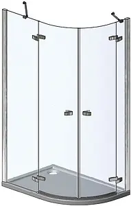 Душевое ограждение 1200x800мм прозрачное стекло Roltechnik Elegant Line GR2/1200 L 131-120080L-00-02 Душевое ограждение 1200x800мм прозрачное стекло Roltechnik Elegant Line GR2/1200 L 131-120080L-00-02, 2