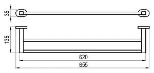 Полотенцедержатель Ravak Chrome хром X07P193 Полотенцедержатель Ravak Chrome хром X07P193, 2