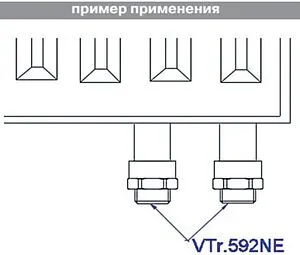 Переходник на евроконус ½"в x ¾"ек Valtec VTr.592 VTr.592.NE VTr.592.NE.040E Переходник на евроконус ½"в x ¾"ек Valtec VTr.592 VTr.592.NE VTr.592.NE.040E, 3