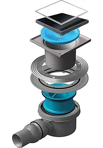 Трап горизонтальный Set Pestan Confluo Standart Black Glass 1 150x150мм 13000089 Трап горизонтальный Set Pestan Confluo Standart Black Glass 1 150x150мм 13000089, 2