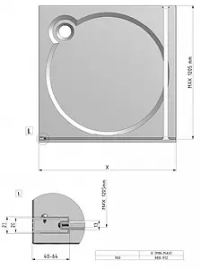 Душевое ограждение 1000мм прозрачное стекло Roltechnik Exclusive Line ECWALK/1000 black elox 585-1000000-05-02 Душевое ограждение 1000мм прозрачное стекло Roltechnik Exclusive Line ECWALK/1000 black elox 585-1000000-05-02, 3