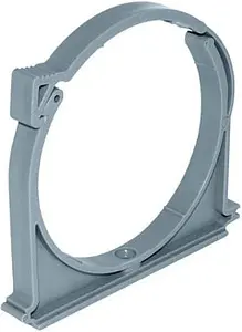 Клипса с защелкой D=110мм серый Политэк 700100 Клипса с защелкой D=110мм серый Политэк 700100, 1