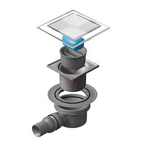 Трап горизонтальный Set Pestan Confluo Standart Dry 1 White Glass 100x100мм 13000104 Трап горизонтальный Set Pestan Confluo Standart Dry 1 White Glass 100x100мм 13000104, 5