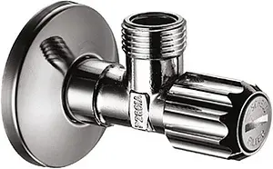 Кран шаровый угловой с фильтром ½"н x ⅜"н хром Hansgrohe 13904000 Кран шаровый угловой с фильтром ½"н x ⅜"н хром Hansgrohe 13904000, 1