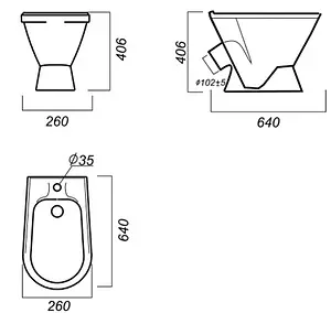Биде напольное Sanita Самарское белый BD.FS/Samarsky/C/WHT.G/S1 Биде напольное Sanita Самарское белый BD.FS/Samarsky/C/WHT.G/S1, 2
