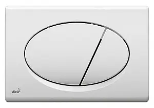 Клавиша смыва для унитаза AlcaPlast M70 белый глянцевый Клавиша смыва для унитаза AlcaPlast M70 белый глянцевый, 1