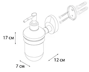 Дозатор для жидкого мыла Fixsen Europa хром FX-21812 Дозатор для жидкого мыла Fixsen Europa хром FX-21812, 3
