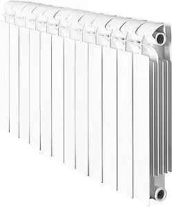 Радиатор биметаллический 12 секций Global Style Plus 500 белый STP05001012 Радиатор биметаллический 12 секций Global Style Plus 500 белый STP05001012, 1