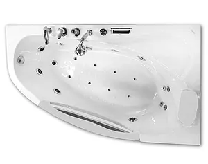 Ванна акриловая с гидромассажем Gemy 161x96 R G9046 K R Ванна акриловая с гидромассажем Gemy 161x96 R G9046 K R, 3