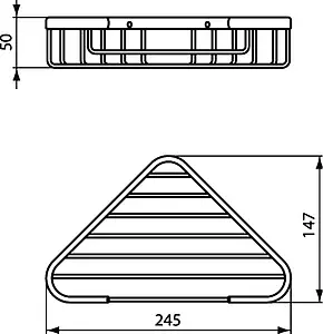 Полка Ideal Standard IOM хром A9105AA Полка Ideal Standard IOM хром A9105AA, 2