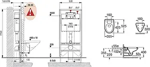 Комплект 5 в 1 Roca Victoria 893100000 с кнопкой хром глянцевый Комплект 5 в 1 Roca Victoria 893100000 с кнопкой хром глянцевый, 2