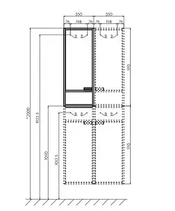 Шкаф Aquaton Флай 35 L белый/дуб крафт 1A237903FAX1L Шкаф Aquaton Флай 35 L белый/дуб крафт 1A237903FAX1L, 2
