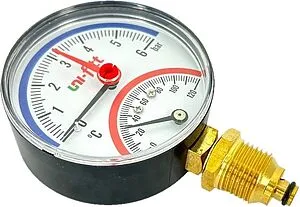 Термоманометр радиальный Uni-fitt 80мм 6 бар 120°С ½" 311D2442 Термоманометр радиальный Uni-fitt 80мм 6 бар 120°С ½" 311D2442, 4
