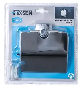 Держатель туалетной бумаги Fixsen Kvadro хром FX-61310 Держатель туалетной бумаги Fixsen Kvadro хром FX-61310, 2