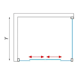 Душевое ограждение 1300x800мм прозрачное стекло Roltechnik Lega Line LLD4+LLB/1300*800 574-1300000-00-02+553-8000000-00-02 Душевое ограждение 1300x800мм прозрачное стекло Roltechnik Lega Line LLD4+LLB/1300*800 574-1300000-00-02+553-8000000-00-02, 2