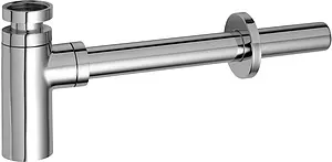 Сифон бутылочный для раковины AlcaPlast хром A400 Сифон бутылочный для раковины AlcaPlast хром A400, 3