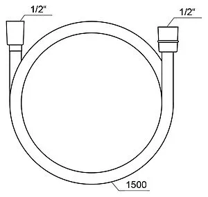 Шланг для душа Ravak SatinFlex 913.00 150см хром матовый X07P176 Шланг для душа Ravak SatinFlex 913.00 150см хром матовый X07P176, 2