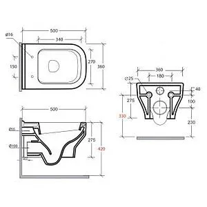 Биде подвесное Olympia Synthesis белый SYN220101 Биде подвесное Olympia Synthesis белый SYN220101, 2